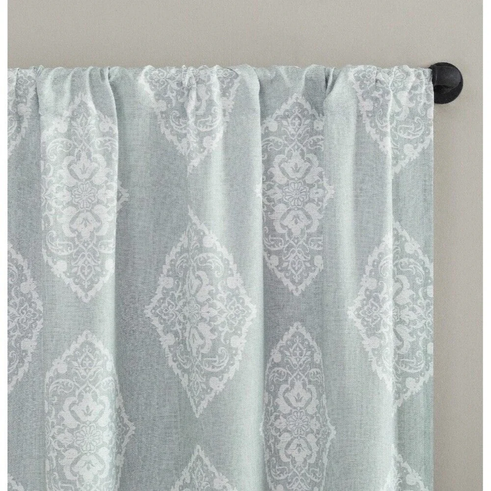 The Big One Paisley Scroll Window Curtain Panel Pack Of 2 Size 36”x 84